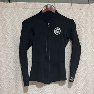 Rip Curl Black Neoprene wet suit jacket